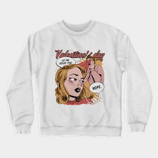 Comic style  valentine Day art Crewneck Sweatshirt